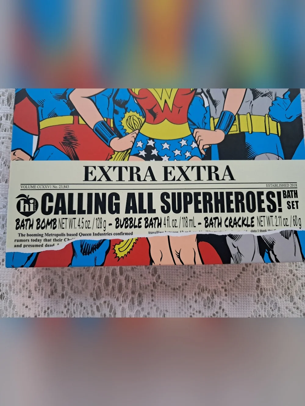 Marvel Comics New  Bath Body Care Gift Set Self Care Shower Bath Bomb Gift Box